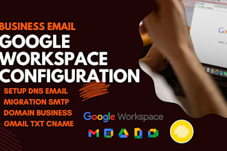 professionally set up google workspace and configure business email