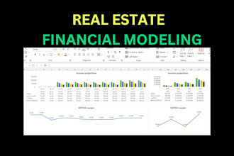 build real estate financial model, valuation, market research