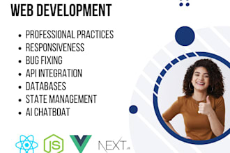 make reactjs nextjs vue js nuxt tailwind css website