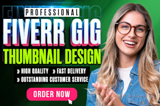 design professional fiverr gig cover thumbnail