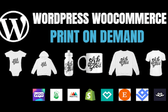 create a pod wordpress store using woocommerce printify