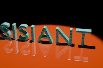 make a 3d animated text