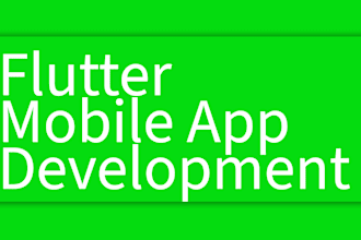 do flutter mobile app development to create ios, android app