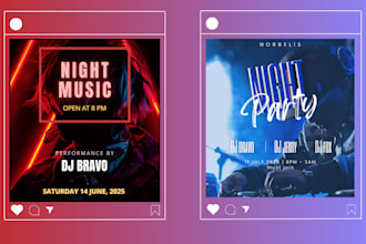 make a party, food, gym, travel, and business flyer design