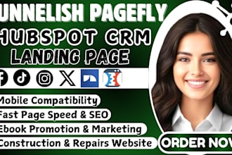 design funnelish advertorial landing page, shopify landing page pagefly builder