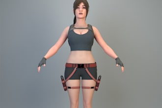 articulate nft to 3d game model, 4k texture, retopology, rig3d, 3d animation,nsf