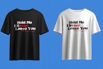do attractive typography t shirt design within 24hrs