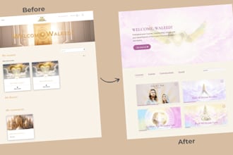 design an amazing thinkific website or page, official expert