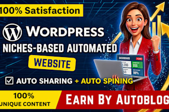 build niche base automated wordpress blog autoblog website