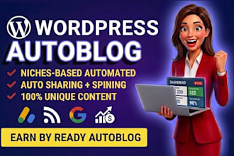 build niche base automated wordpress blog autoblog website