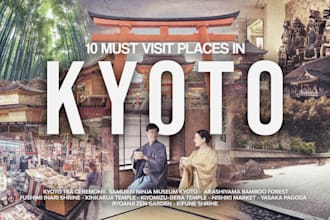 make amazing cinematic travel vlog thumbnail for youtube