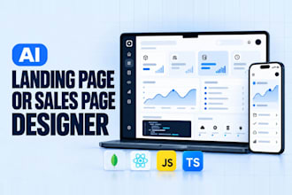 be ai landing page or ai sales page designer and developer