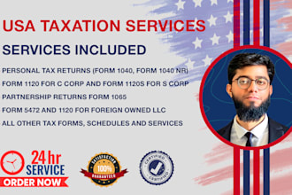 prepare and e file USA tax returns for personal and llc