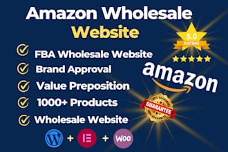 create an amazing fba wholesale website for amazon brand approvals