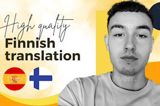 expertly translate from spanish to finnish with precision