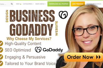 godaddy website design, godaddy website redesign, website development godaddy