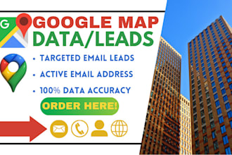 do google map scraping for 5000 email list address data and b2b local leads