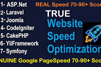 boost real speed of laravel codeigniter cakephp joomla drupal asp dot net site