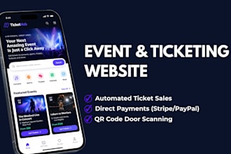 design a high converting ticket website, event website, automated ticket selling