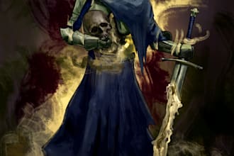 make horror character or illustration from thumbnail