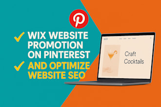 do wix website promotion on pinterest and optimize website SEO
