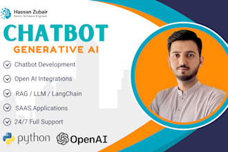 build ai chatbot, ai website, ai app or ai saas
