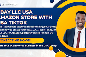 create ebay llc USA amazon store USA llc tiktok shop tiktok for non US resident