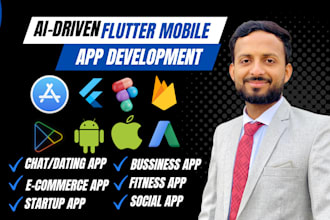 do custom flutter mobile app development with ai integration for android and ios