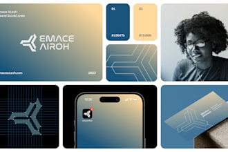 do minimalist logo and brand style guide or brand identity