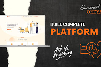 develop a complete platform using flutterflow and webflow