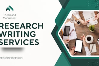 write research articles, manuscripts, and systematic review analysis