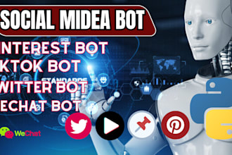 build tiktok bot youtube bot livestreaming bot instagram api bot