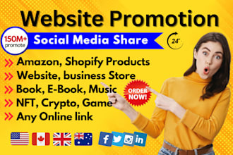 promote your business website amazon product book crypto and any link