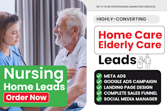 setup home care leads elderly hospice caregiver medical nursing healthcare leads