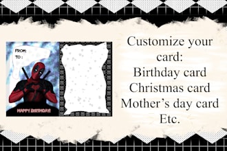 draw you a custom greeting card any occasion