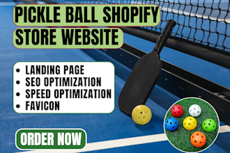 design pickle ball paddle bags racket grips apparel gear shopify store website
