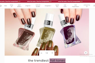 design nail polish website nail extension shopify store manicure ecommerce store