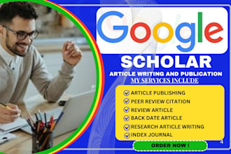write, publish and increase research article in google scholar indexed journal