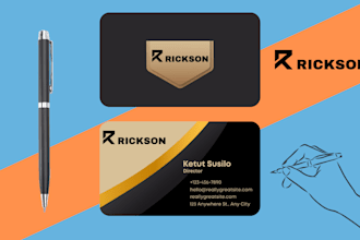 design a striking and professional business card