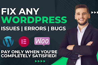 fix wordpress issues, errors, bugs, css and give wp help