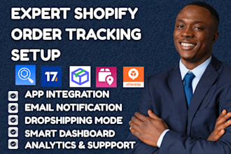 setup shopify order tracking parcelpanel 17track aftership track123 tracktor