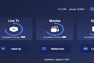 build implayer app, iptv webplayer, vod app, purple tv, smart tv app ibo player