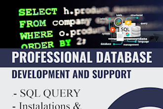 create sql queries database project for sql server and other