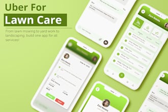 build service app, lawn mowing app, garden lawn service app, lawn care app