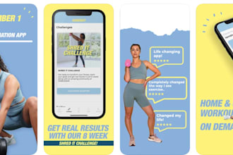 develop fitness and gym app, health and fitness app, ai personal workout plan