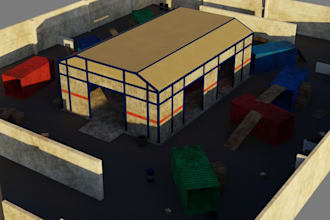 creat 3d game environment ,unreal engine,unity 3d model scene,game map,hyper md