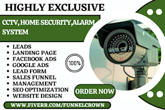 generate cctv leads camera home security surveillance alarm locksmith leads