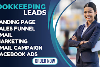 generate highly converting bookkeeping and account leads accounting landing page