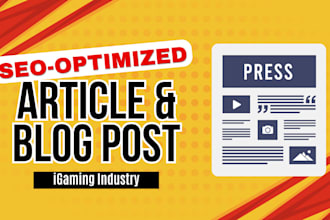 write a blog post for igaming topics