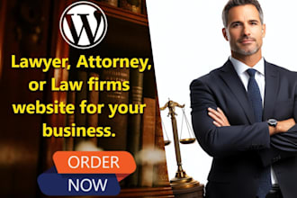 build law firm website design booking wordpress, lawyer, attorney legal office